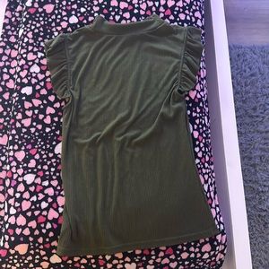 evolutionary olive green dress shirt